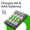 GP USB Batteriladdare + 4st GP 2100 ReCyko uppladdningsbara AA batterier AA AAA HR03 HR06 AGP00104 - 5