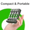 GP USB Batteriladdare + 4st GP 850 ReCyko uppladdningsbara AAA batterier AA AAA HR03 HR06 AGP00100 - 3
