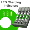 GP USB Batteriladdare + 4st GP 850 ReCyko uppladdningsbara AAA batterier AA AAA HR03 HR06 AGP00100 - 4