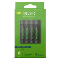 GP USB Batteriladdare + 4st GP 950 ReCyko uppladdningsbara AAA batterier AA AAA HR03 HR06 AGP00107