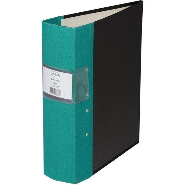 Gaffelpärm A4 80mm | Actual grön 502444 - 1