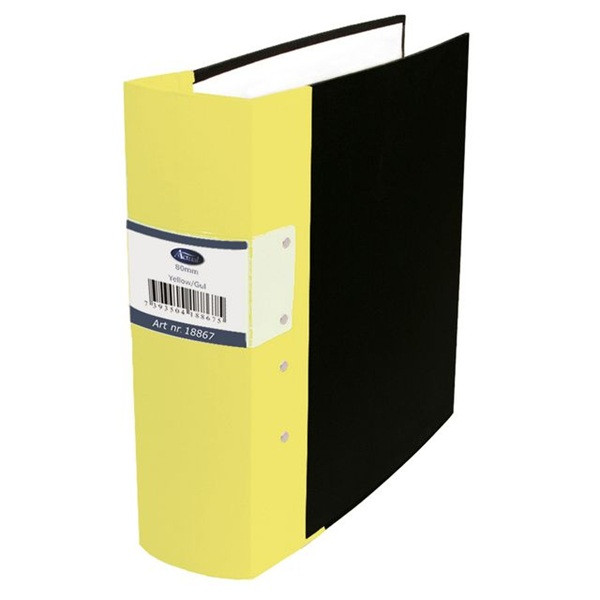 Gaffelpärm A4 80mm | Actual gul 502449 - 1