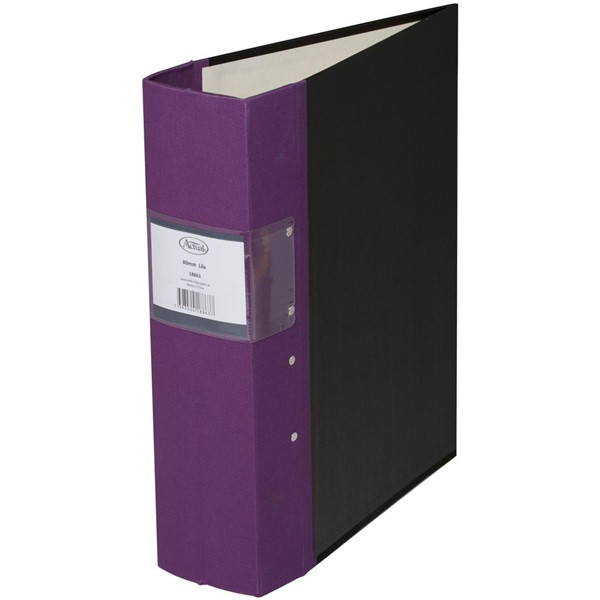 Gaffelpärm A4 80mm | Actual lila 502450 - 1