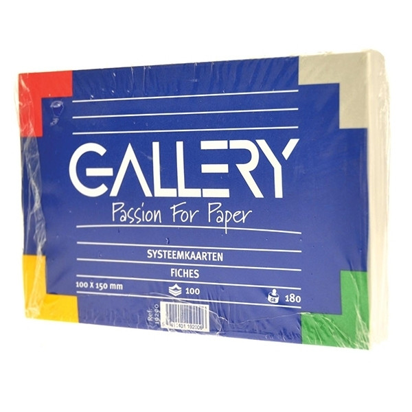 Gallery Indexkort | blank vit | 150 x 100mm | Gallery | 100 st 19200 400584 - 1