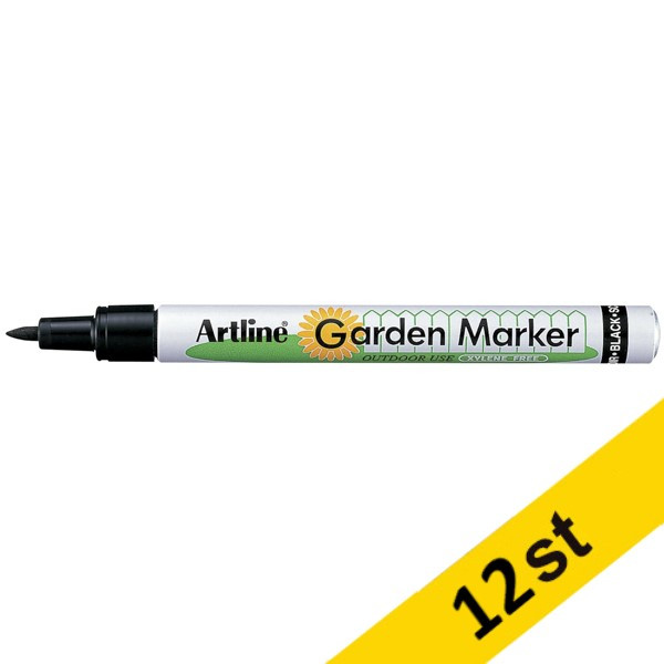 Garden Marker 0.8mm | Artline 780 | svart 12st  360672 - 1