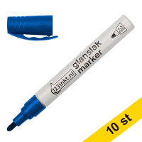 Glansig lackpenna 1.0mm - 3.0mm | 123ink | blå | 10st  300858