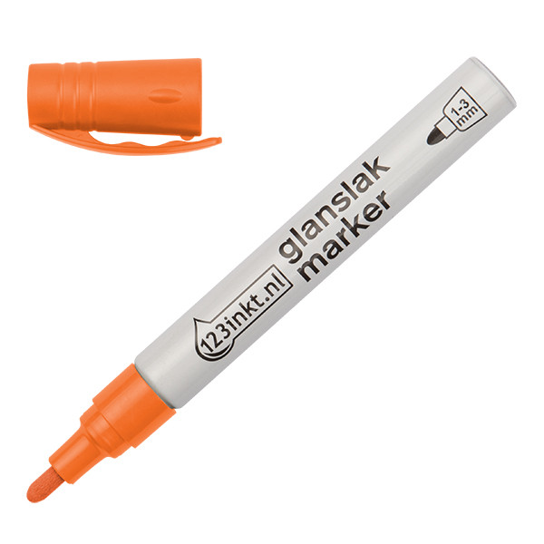 Glansig lackpenna 1.0mm - 3.0mm | 123ink | orange $$ 4-750-9-006C 300830 - 1