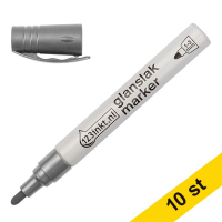 Glansig lackpenna 1.0mm - 3.0mm | 123ink | silver | 10st  300864
