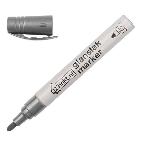 Glansig lackpenna 1.0mm - 3.0mm | 123ink | silver 300833 - 1