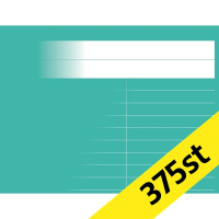 Gloshäfte A6L linjerat | 8,5mm | petrol | 375st