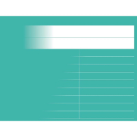 Gloshäfte A6L linjerat | 8,5mm | petrol SE000810