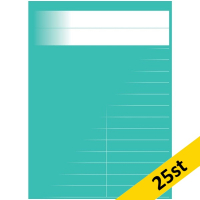 Gloshäfte A6 linjerat | 8,5mm | petrol | 25st SE000817