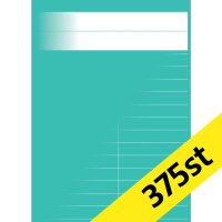 Gloshäfte A6 linjerat | 8,5mm | petrol | 375st