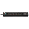 Grenuttag | 5 uttag + USB | svart | 3m 1150660315 399502