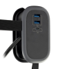 Grenuttag 1,13m | 1 uttag + USB | svart | 123ink 390025 - 2