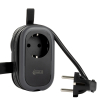 Grenuttag 1,13m | 1 uttag + USB | svart | 123ink 390025 - 3