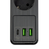 Grenuttag 2m | 5 uttag + USB | svart | 123ink 390029 - 3