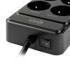 Grenuttag 2m | 6 uttag + USB | svart | 123ink 390030 - 4