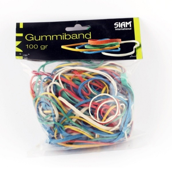 Gummiband Blandade Färger | Siam | 100g 3500060 238372 - 1