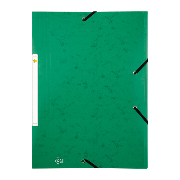 Gummibandsmapp A4 (kartong) | 123ink | grön⭐ 400116355C 55503EC 390532 - 1