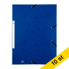 Gummibandsmapp A4 (kartong) | 123ink blå 10st