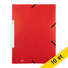 Gummibandsmapp A4 (kartong) | 123ink röd 10st 301396 - 1