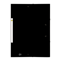 Gummibandsmapp A4 (kartong) | 123ink svart 390530