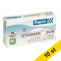 Häftklammer 24/6 | Rapid galvaniserade | 1.000st x10 360474