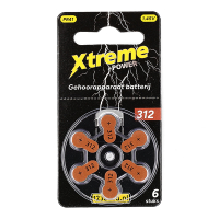 Hörapparatsbatterier 312 brun | 123ink Xtreme Power 6st ADR00355