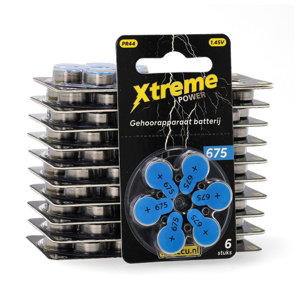 Hörapparatsbatterier 675 blå | 123ink Xtreme Power 120st ADR00373 - 1