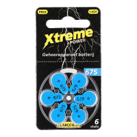 Hörapparatsbatterier 675 blå | 123ink Xtreme Power 6st ADR00361