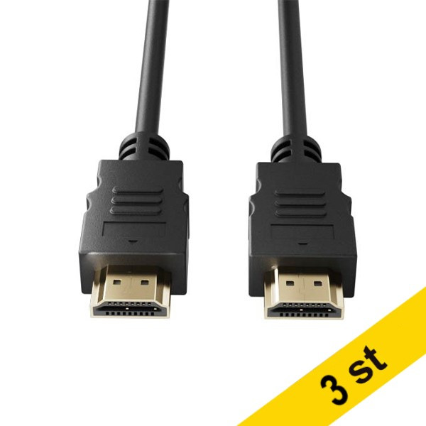 HDMI-kabel 1,4 | 2m | 123ink | svart 3st 302480 - 1