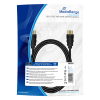 HDMI-kabel High Speed 18 Gb/s, 2m svart, flätad kabel MRCS196 361044