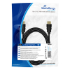 HDMI-kabel High Speed 18 Gb/s, 3m svart, flätad kabel MRCS198 361046