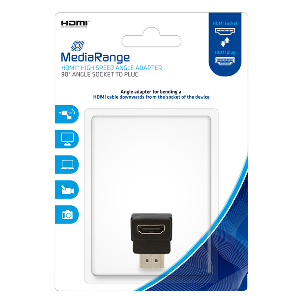 HDMI-vinkeladapter 90° nedåtvinklad | svart MRCS166 361040 - 1