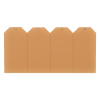 Etiketter med upphängningsögla 40 x 80mm chamois | 1,000st