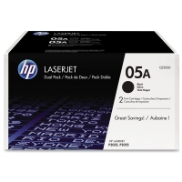 HP 05A svart toner 2-pack (original) CE505D 054770