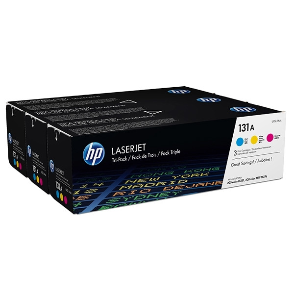 HP 131A (U0SL1AM) C/Y/M toner 3-pack (original) U0SL1AM 054810 - 1