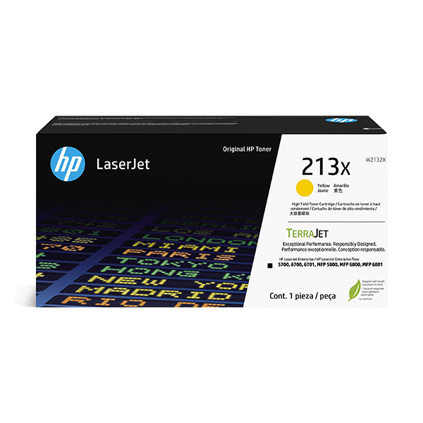 HP 213X (W2132X) gul toner hög kapacitet (original) W2132X 133040 - 1