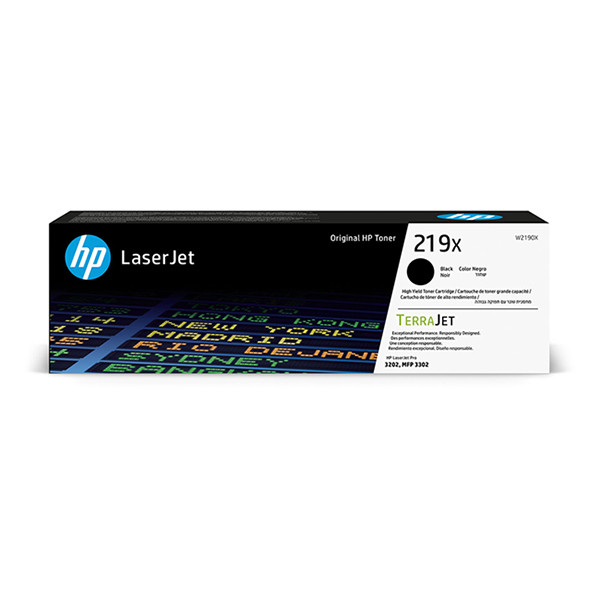 HP 219X (W2190X) svart toner hög kapacitet (original) W2190X 093342 - 1