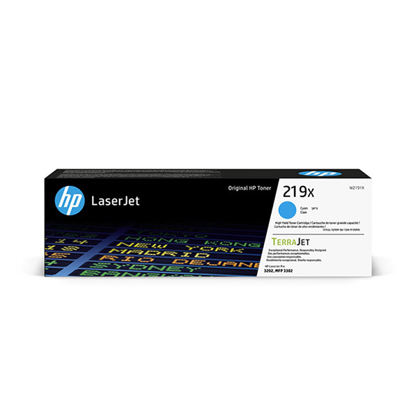 HP 219X (W2191X) cyan toner hög kapacitet (original) W2191X 093344 - 1