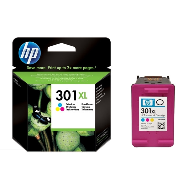 HP 301XL (CH564EE) färgbläckpatron hög kapacitet (original) CH564EE 044036 - 1