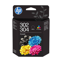 HP 302/304 (B82L1AE) svart + färg bläckpatron 2-pack (original) 055630