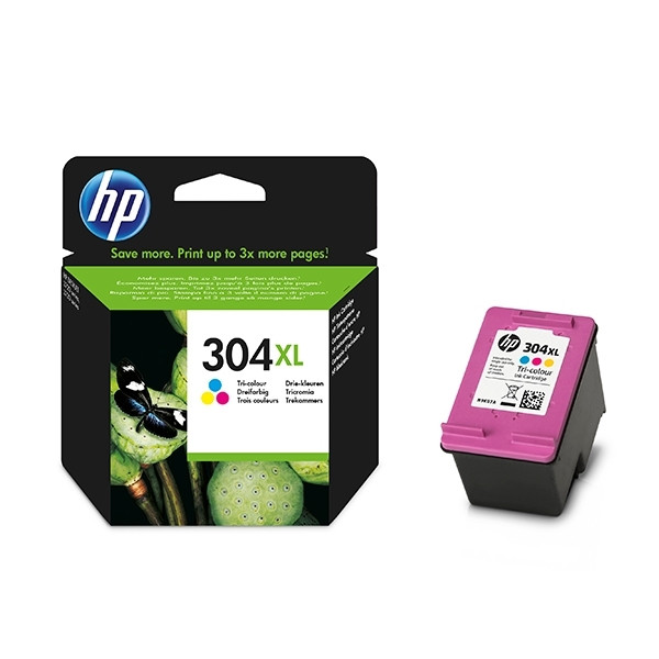 HP 304XL (N9K07AE) färgbläckpatron hög kapacitet (original) N9K07AE 030686 - 1