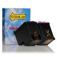 HP 305 2-pack svart och färgbläckpatron (varumärket 123ink)  160205