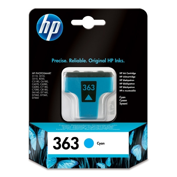 HP 363 (C8771EE) cyan bläckpatron (original) C8771EE 031775 - 1