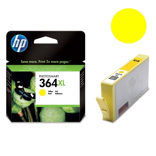 HP 364XL (CB325EE) gul bläckpatron hög kapacitet (original) CB325EE 031882 - 1