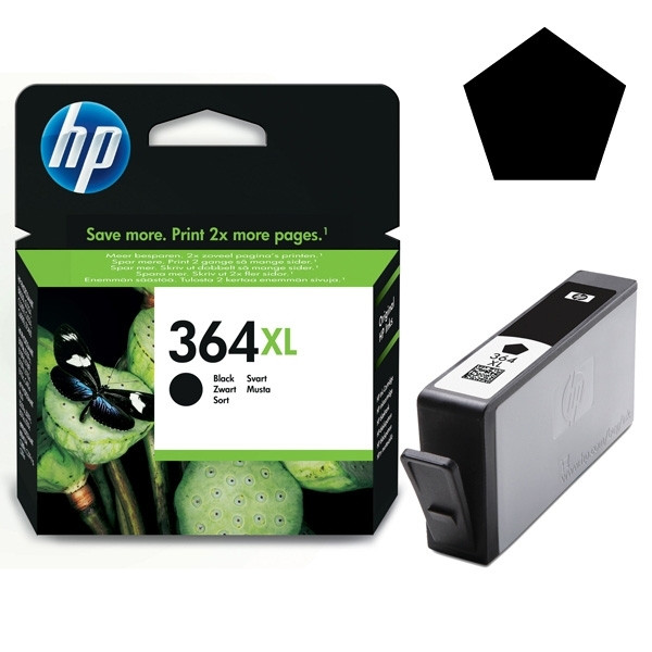 HP 364XL (CN684EE) svart bläckpatron hög kapacitet (original) CN684EE 044104 - 1