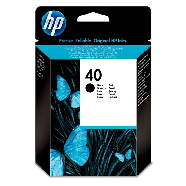 HP 40 (51640AE) svart bläckpatron (original) 51640AE 030050 - 1