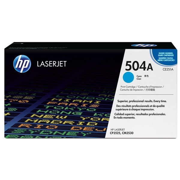 HP 504A (CE251A) cyan toner (original) CE251A 039834 - 1